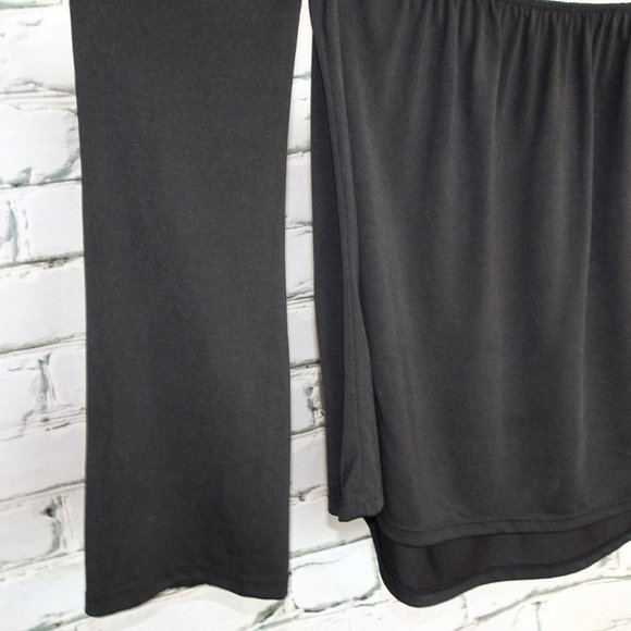 Gilbert Soft Black Shoulderless Top - Picture 3 of 5